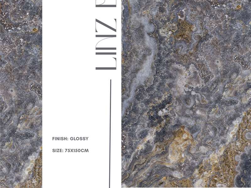 Linz Blue - 75x150cm